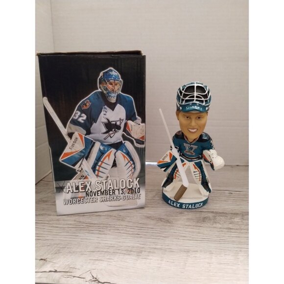 Alex Stalock Worcester Sharks Goalie Bobblehead Collectible Figurine November 13 - Picture 1 of 9